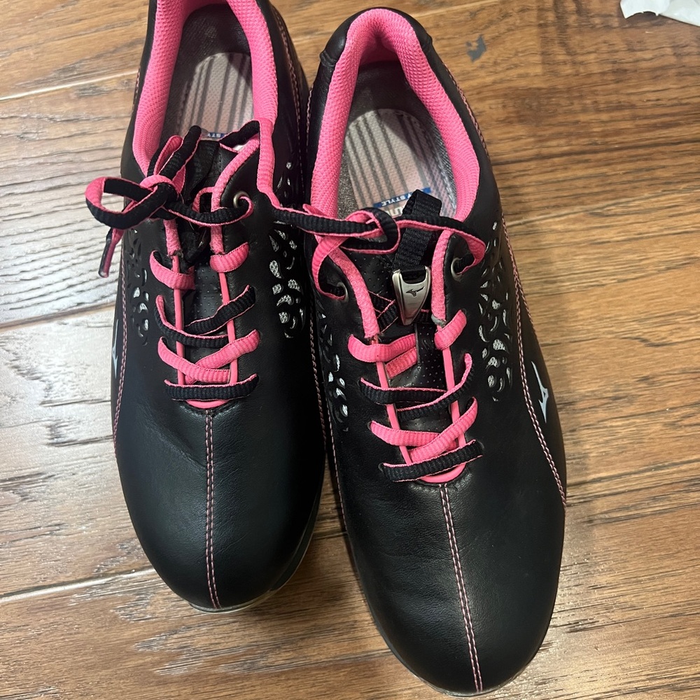 Black and Pink Women's golf Shoes
